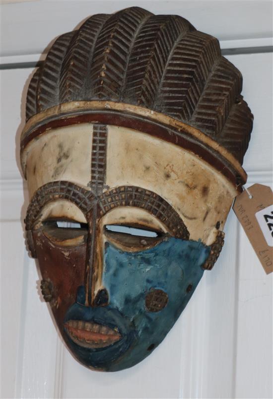 An African softwood mask